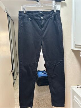 Buffalo David Bitton Black Mid-Rise Stretch Skinny Jeans